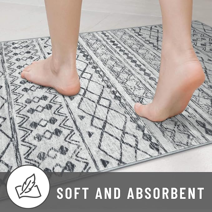 KUTA Moroccan Rugs for Entryway, Non-Slip Washable Ultra Soft Hallway Runner Rug - Image 5