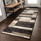 Superior Rockwood 3 Piece Indoor Area Rug Set, Jute Backing, Modern Color Block - Image 6