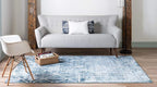 Rugs.com Lattice Trellis Collection Rug – 9' x 12' Blue Low-Pile Rug Perfect - Image 5
