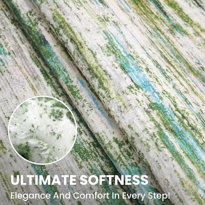 2x3 Modern Abstract Rug for Entryway, Non-Slip Kitchen Rugs, Low-Pile Mat for - Image 7