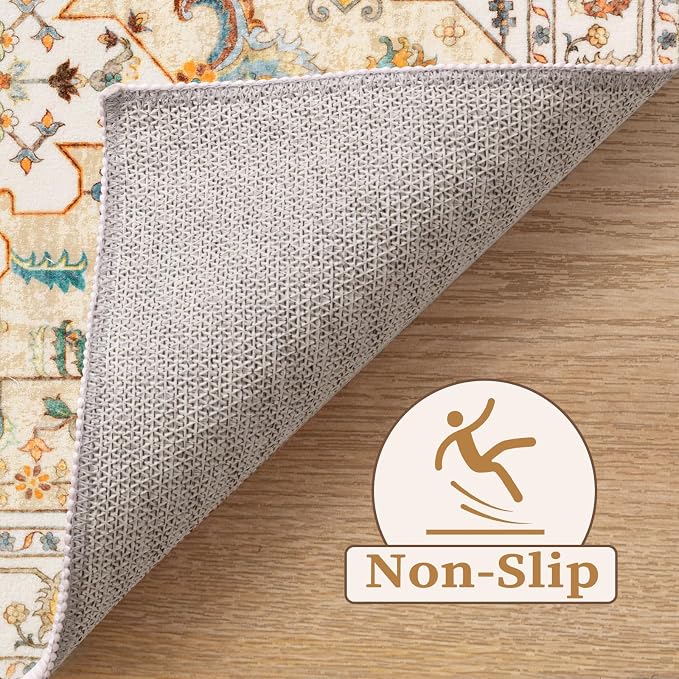 SERISSA Area Rug 3x5 Boho Light Yellow Rugs - Image 3