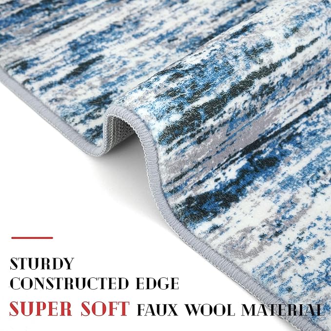 Modern Abstract Runner Rug 2x6 - Image 5