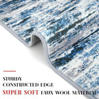 Modern Abstract 6x9 Machine Washable Living Room Rug Non-Slip Soft Bedroom Area - Image 5