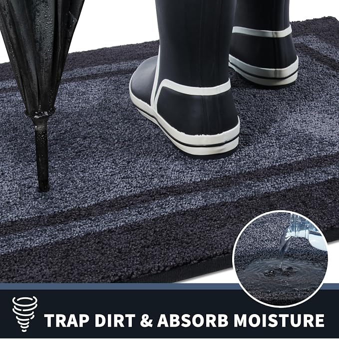 PURRUGS Dirt Trapping Door Mat 24" x 70", Non-Slip/Skid Machine Washable - Image 5