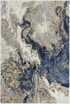 LUXE WEAVERS Marble Swirl Abstract Area Rug - Image 3