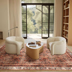 Phantoscope Washable Area Rug 5'x7' Non-Slip, Vintage Neutral Xmas Rugs - Image 7
