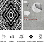 Area Rugs for Living Room 3x5, Moroccan Washable Low Pile Rug, Boho Neutral - Image 7
