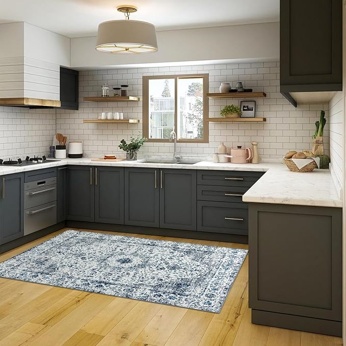 Easy-Going Area Rug 4x6 Washable Boho Rugs - Image 6