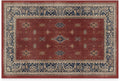 RUGGABLE Washable Vintage Area Rug – Verena Amber Red 2x3, Stain-Resistant by RUGGABLE