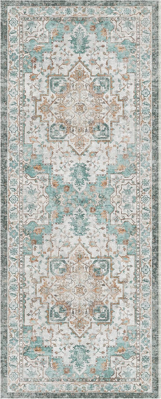 GENIMO 2x4 Runner Rugs for Hallway, Machine Washable Non Slip Vintage Rugs - Image 7