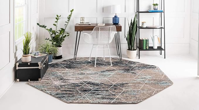 Unique Loom Trellis Frieze Collection Area Rug - Image 4