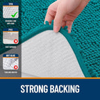 OLANLY Bathroom Rugs 36x24, Extra Soft Absorbent Chenille Bath Rugs, Rubber - Image 6