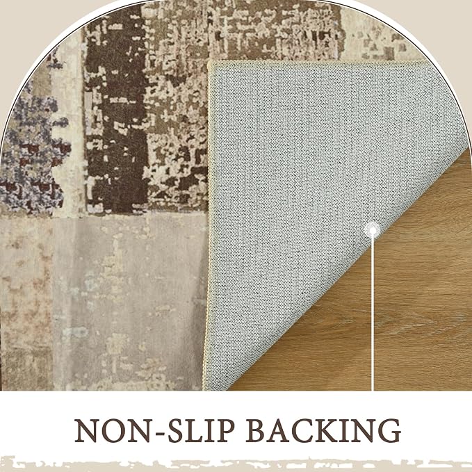 LOCHAS Rug for Living Room, Washable Soft Area Rugs for Bedroom 8x10, Abstract - Image 6