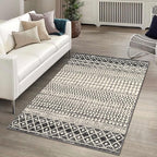 3x5 Rug for Living Room, Ultra Soft Non Slip Moroccan Washable Rug, Distressed by Nailttos