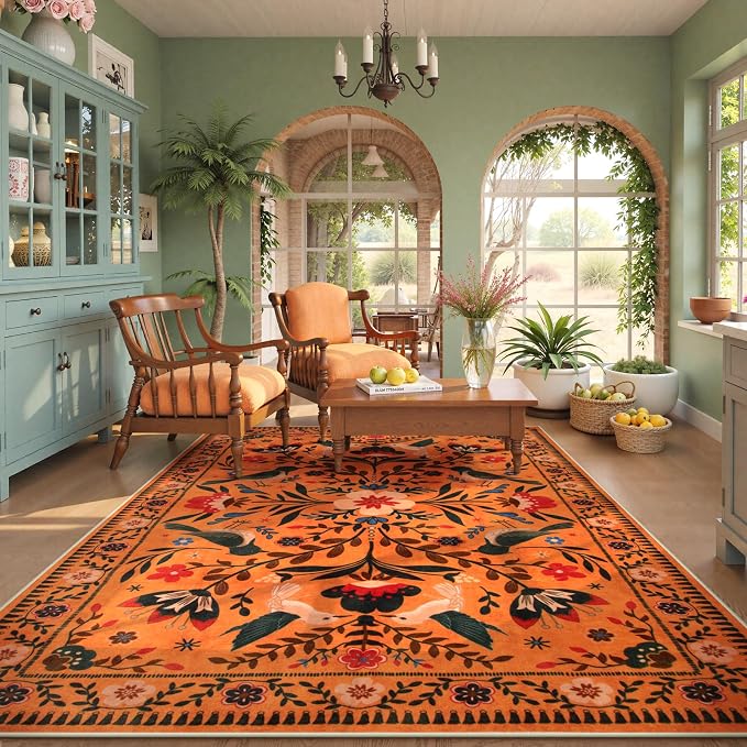 Moynesa Area Rugs 9x12 Fall Home Decor, Bohemian Scandinavian Modern Country - Image 7