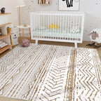 Nakagishi 6x9 Area Rugs Living Room: Washable Boho Large Neutral Soft Farmhouse - Image 6