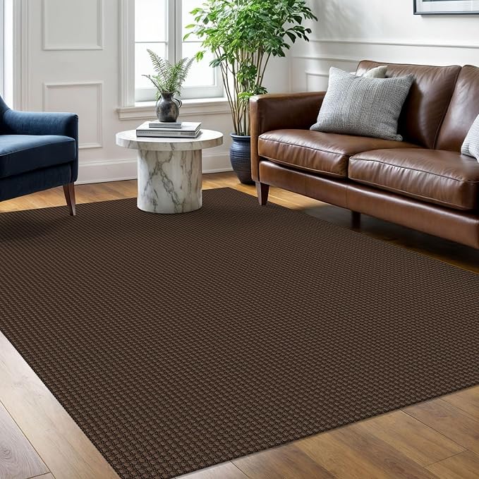 Braided Area Rug 5x7 Ft Washable Rugs by Ivissy