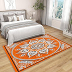 Mandala Rugs 5x7-8x10 Area Rugs, Vintage Meditation Rug - Image 3