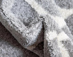 Rugs.com Lattice Frieze Collection Rug – 8' x 10' Oval Light Gray Medium Rug - Image 7
