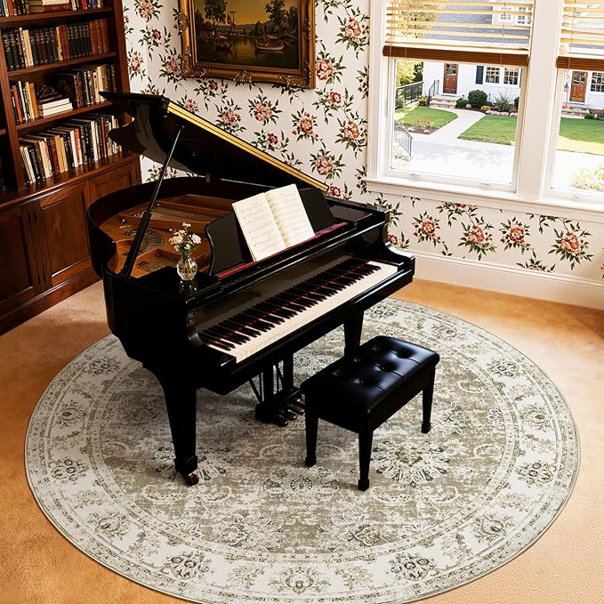 jinchan Fiora Round Rug 8ft Area Rug - Image 2