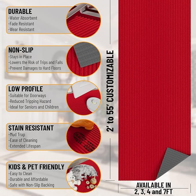 Ottomanson 6'6" x 35' Hallway Runner - Image 3