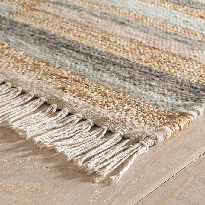 Dash & Albert Ravel Stripe Blue Handwoven Wool Rug, 8.5 X 11.5 Feet - Image 8