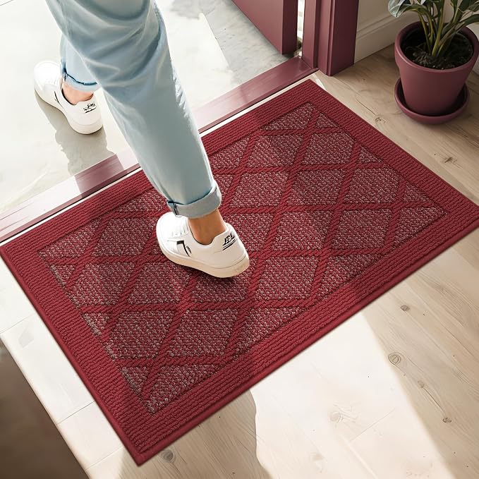 COSY HOMEER Non-Slip Door Mat 20"x32", Entryway Rugs Low Profile Absorbent Dirt - Image 9