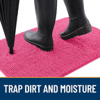 OLANLY Dog Door Mat for Muddy Paws 59x35, Absorbs Moisture and Dirt, Absorbent - Image 2
