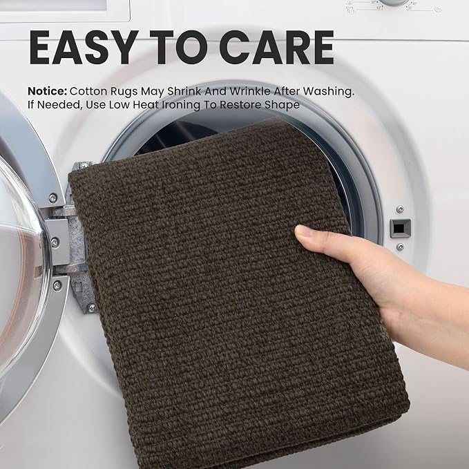EARTHALL Small Area Rug 2x3 Ft Washable Rugs - Image 3