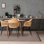 LUXE WEAVERS Modern Farmhouse Brown 9x12 Washable Area Rug, Anti-Slip Diamond - Image 6