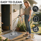 Front Door Mat 31''x47'', Non Slip Absorbent Muddy Dirt Resist Washable - Image 8