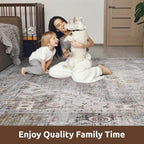 AMOAMI-2X3 Small Rug-Washable Rugs Entryway Mat Indoor-Soft Vintage Non Slip - Image 7