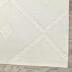 Antep Rugs Palafito 6x9 Geometric Shag Diamond High-Low Pile Textured Indoor - Image 4