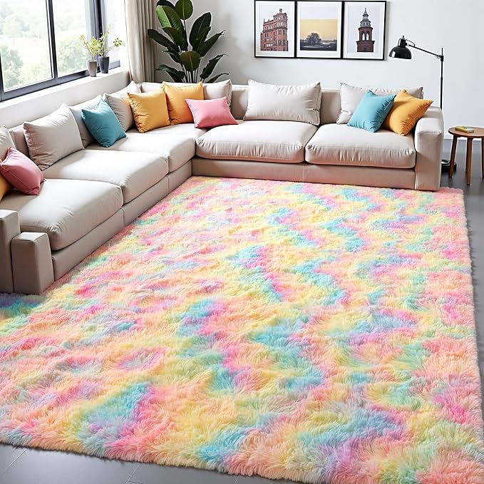 Zentavio Unicorn Rugs for Girls Room 6x9 Area Rugs for Living Room Carpet for - Image 7