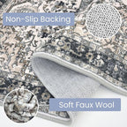 KOZYFLY Runners for Hallways 3x20 Ft Extra Long Faux Wool Washable Thin Hallway - Image 4