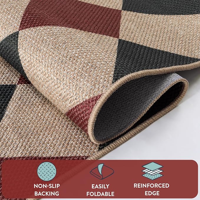 Lahome Christmas Outdoor Rug, 3x5 Outdoor Christmas Decor Rugs - Image 4