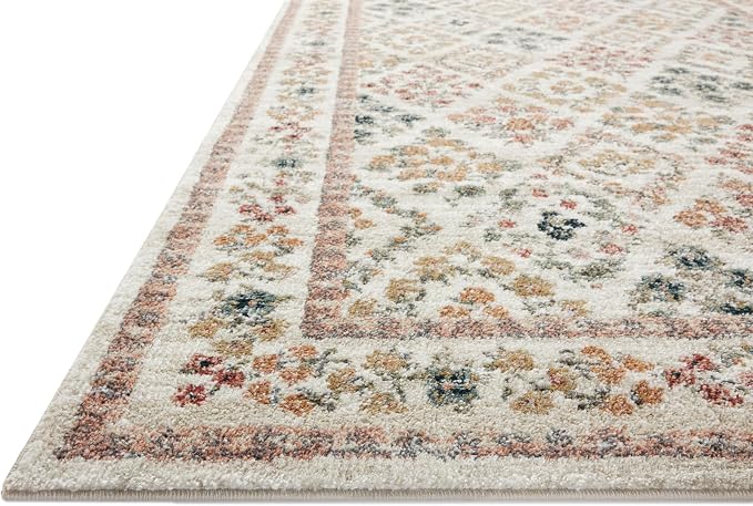Loloi Rifle Paper Co. Laurel Collection LAU-04 Cream/Multi 2'-8" x 8' Runner Rug - Image 3