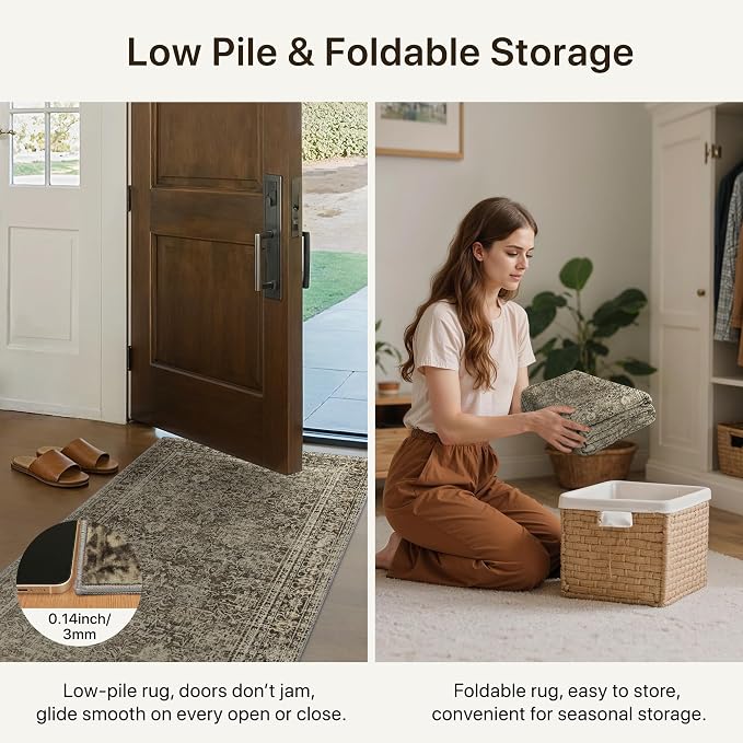 8x10 Area Rug Machine Washable Boho Rug - Image 5