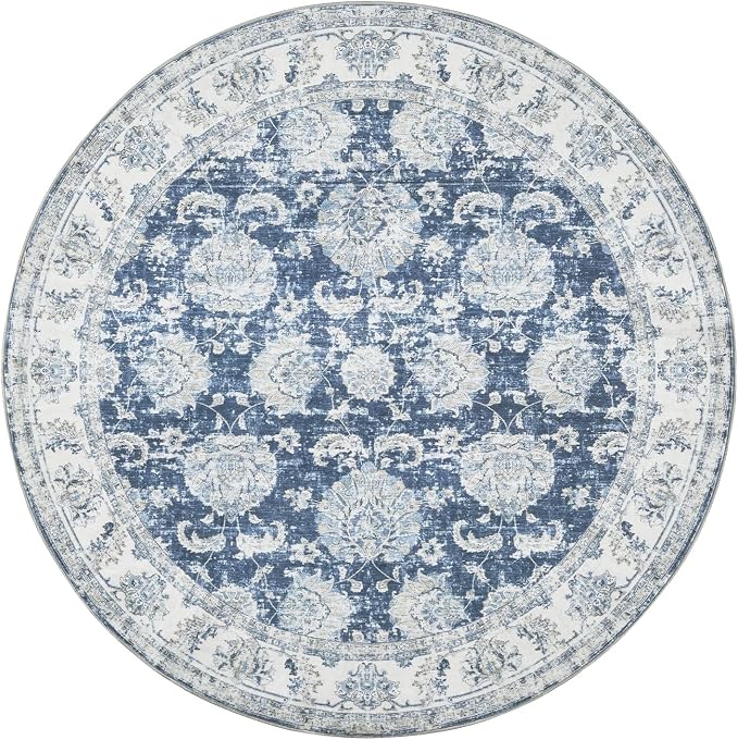 jinchan Fiora Round Rug 4ft Area Rug - Image 8