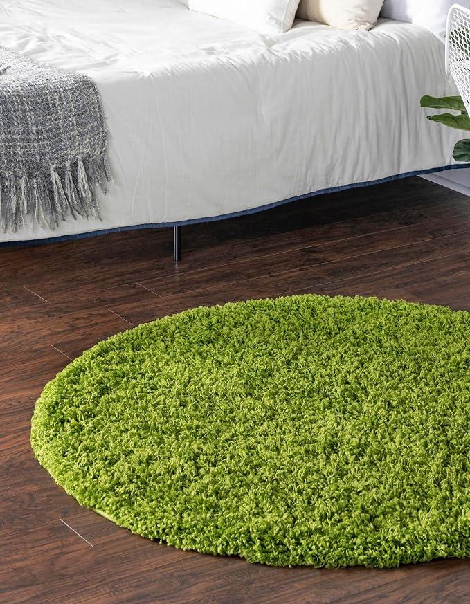 Unique Loom Solid Shag Collection Area Rug - Image 2