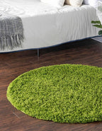Unique Loom Solid Shag Collection Area Rug - Image 2