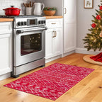 KUTA Christmas Rugs for Entryway, 2x3 Entrance Small Area Rug Red Non-Slip - Image 2
