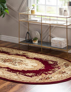 Unique Loom Versailles Collection Traditional Classic Floral Motif Area Rug - Image 3