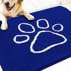 OLANLY Dog Door Mat for Muddy Paws 30x20, Paw Print Design, Absorbs Moisture by OLANLY