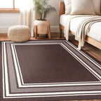 Beverly Rug Non Slip Area Rugs 3x5 Modern Bordered Non Skid Rubber Backing Soft - Image 7