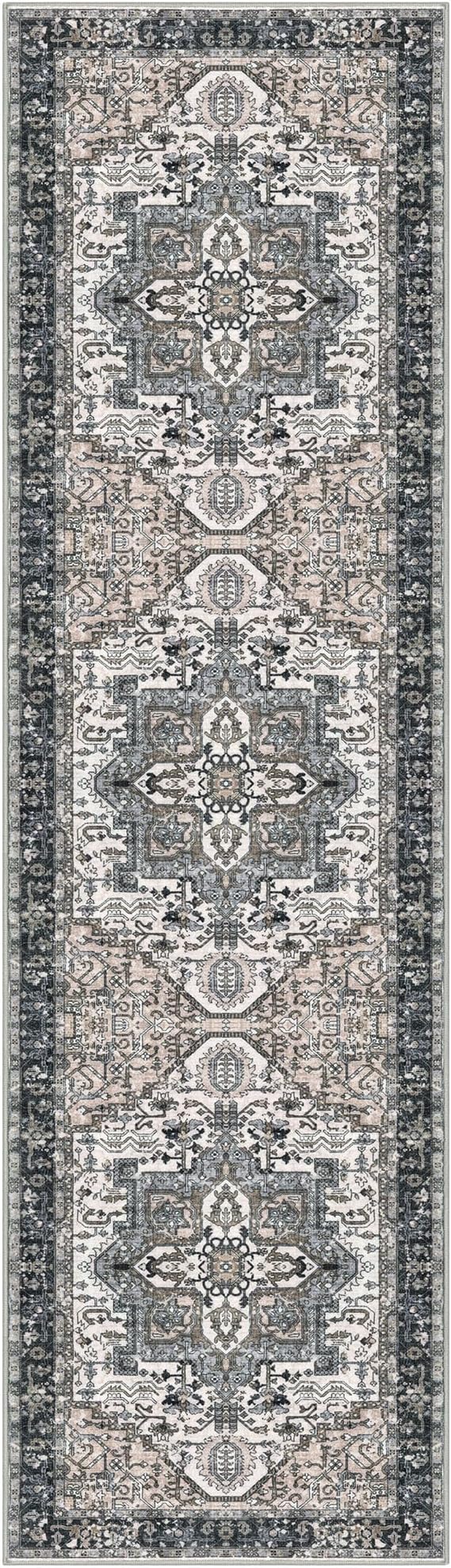 KOZYFLY Long Runners for Hallways 3x10 Ft Washable Kitchen Rug Faux Wool - Image 8