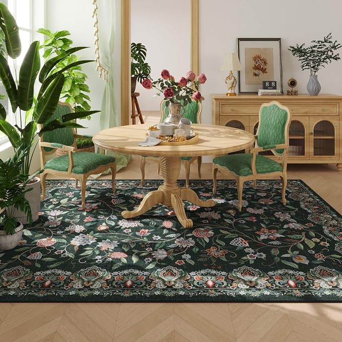 Rugcomf Vintage Paisley Rugs for Living Room 5'x7' - Image 4