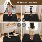 COSY HOMEER Door Mat, Dirt Trapper Entryway Rugs 20"x32", Non Slip Washable - Image 9