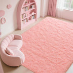 Zentavio Pink Rugs for Girls Room 8x10 Large Area Rugs for Living Room Cute - Image 7