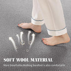 Shilucheng Wool Rug 8x10 Non-Slip, Blend 80% Wool and 20% Cotton Rugs - Image 5